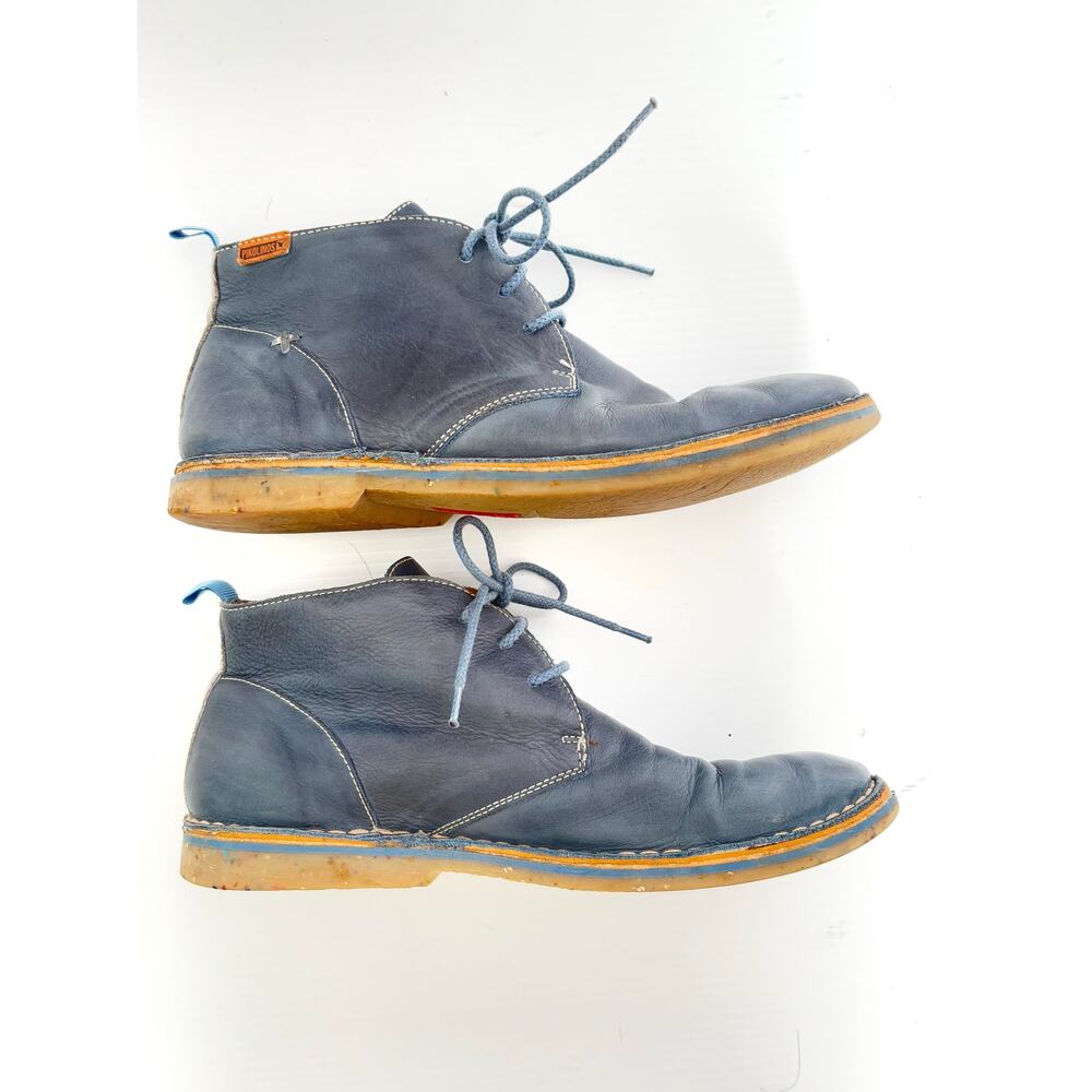 Pikolinos Shoes Leather Chukka Boots Blue Men’s EU 39 US 6.5 Lace Up Ankle - Picture 4 of 8